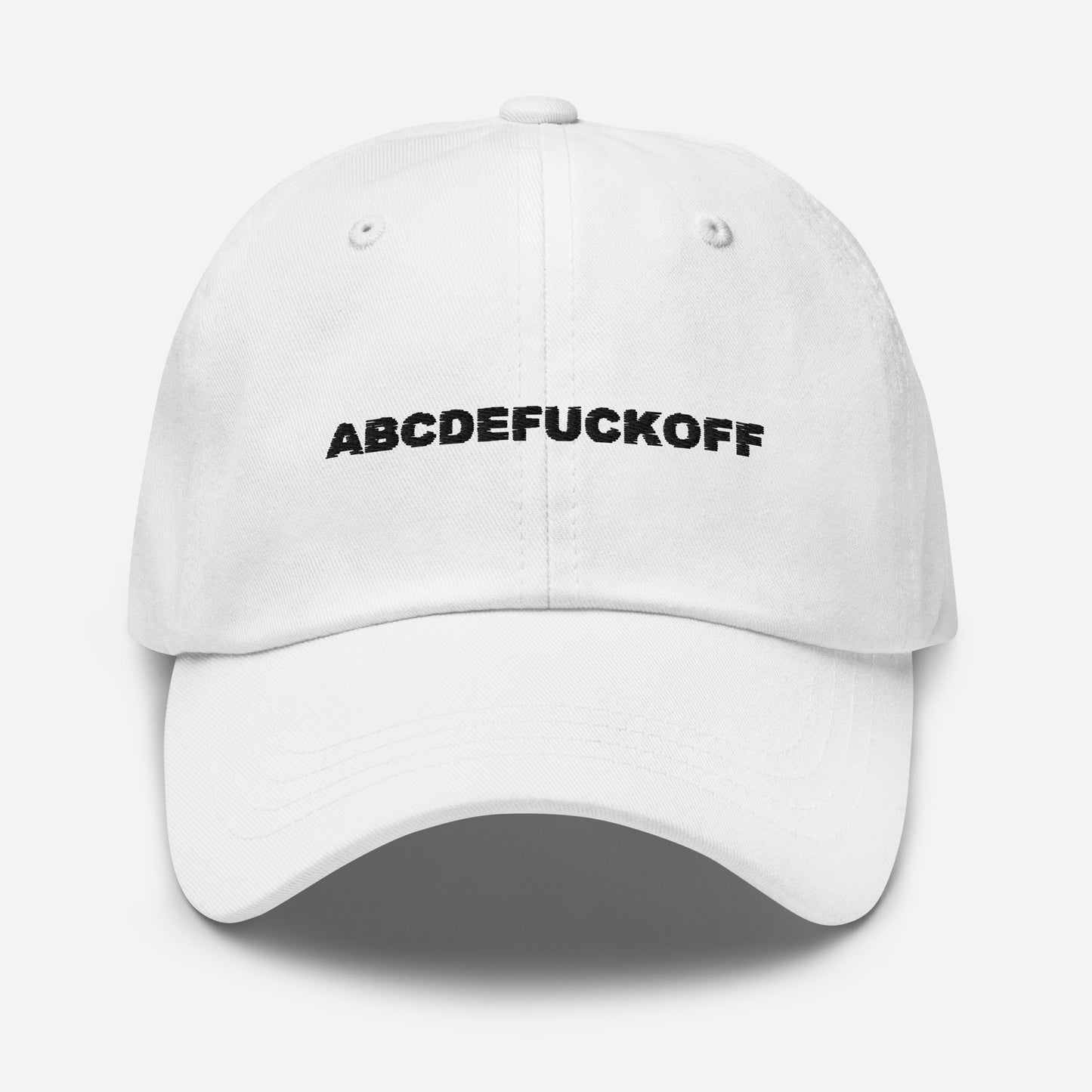 ABCDEFUCKOFF Embroidered Dad Hat