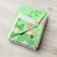 Cottagecore Kawaii Green Frog Mushroom Throw Blanket