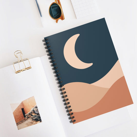 Boho Moonrise Spiral Notebook