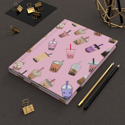 Kawaii Boba Tea Hardcover Journal