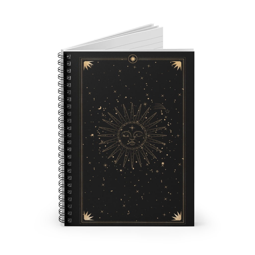 Celestial Sun Spiral Notebook