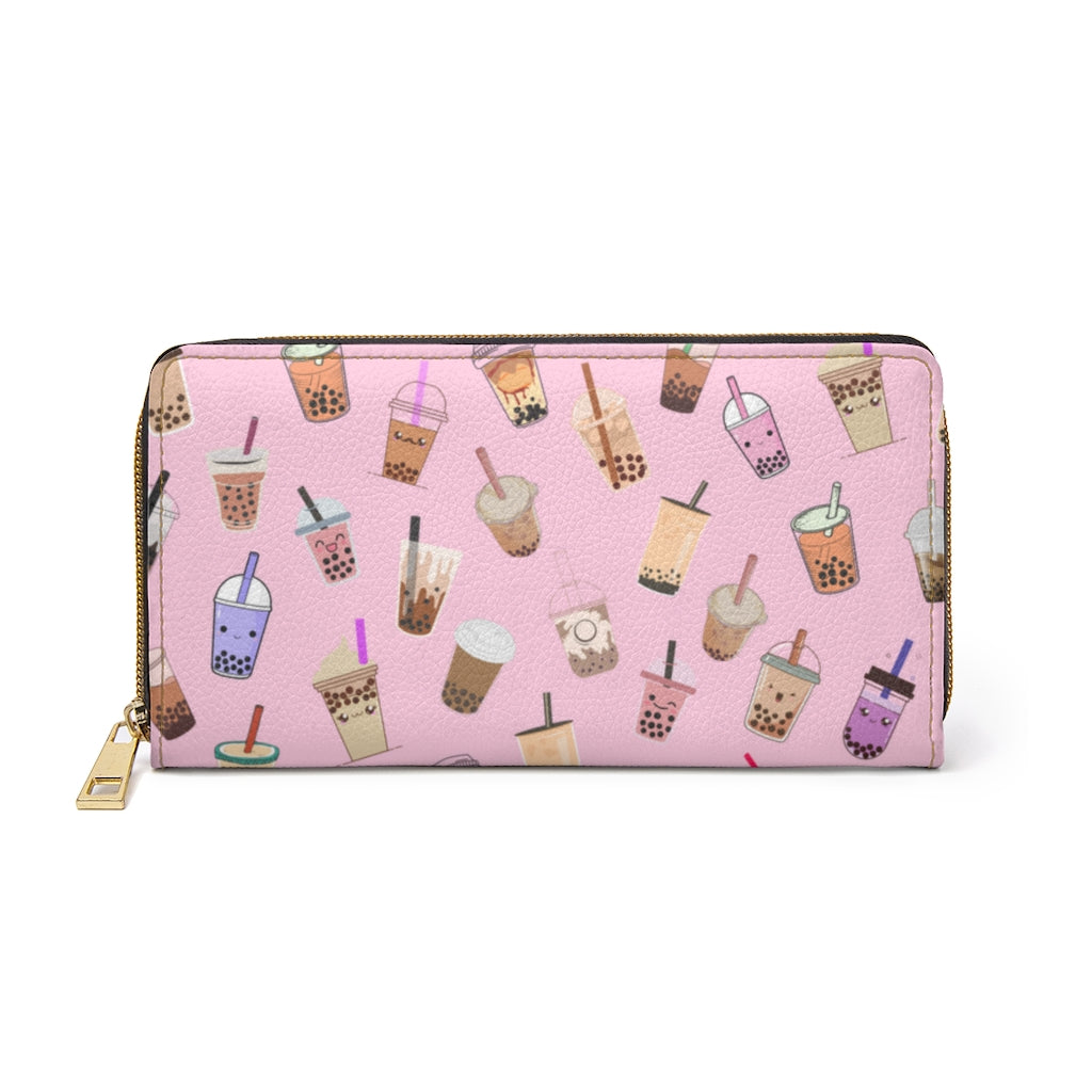 Kawaii Boba Milk Tea Zipper Wallet