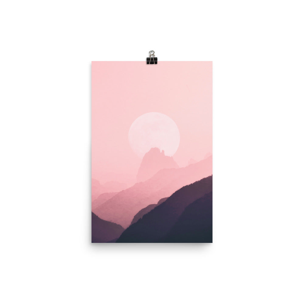 Aesthetic Landscape Sunset Sunrise Wall Art Poster Print