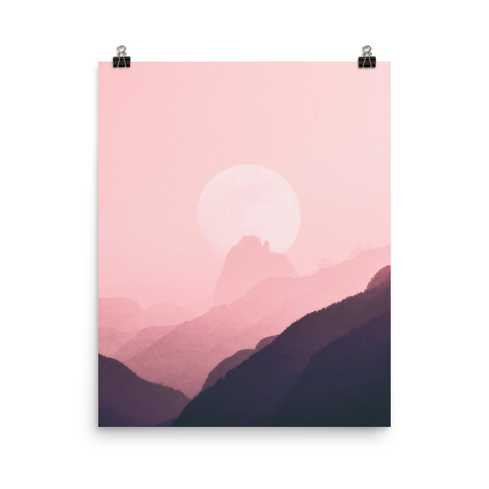 Aesthetic Landscape Sunset Sunrise Wall Art Poster Print