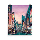 Japanese Kanji Neon Street Poster Print