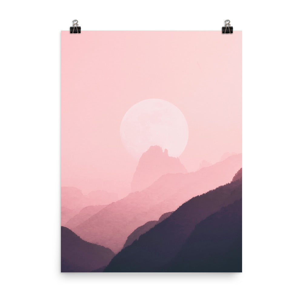 Aesthetic Landscape Sunset Sunrise Wall Art Poster Print