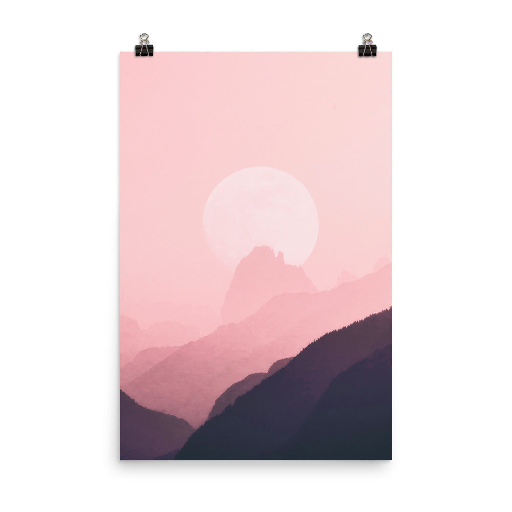 Aesthetic Landscape Sunset Sunrise Wall Art Poster Print