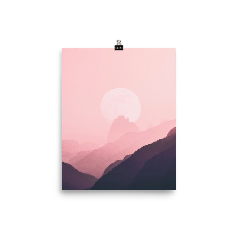 Aesthetic Landscape Sunset Sunrise Wall Art Poster Print