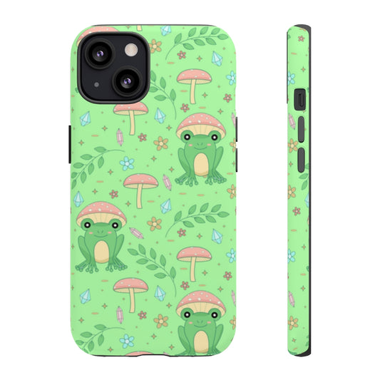 Cottagecore Kawaii Frog Tough Phone Case