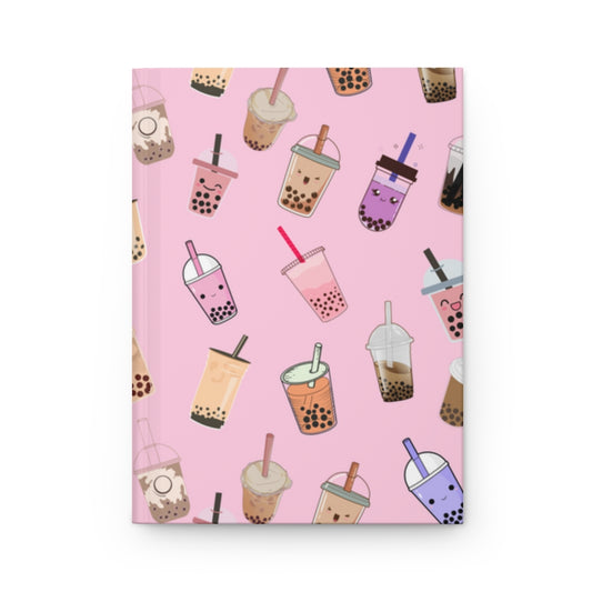 Kawaii Boba Tea Hardcover Journal