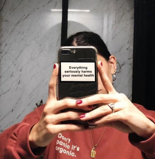 Everything Seriously Harms Your Mental Health iPhone Case