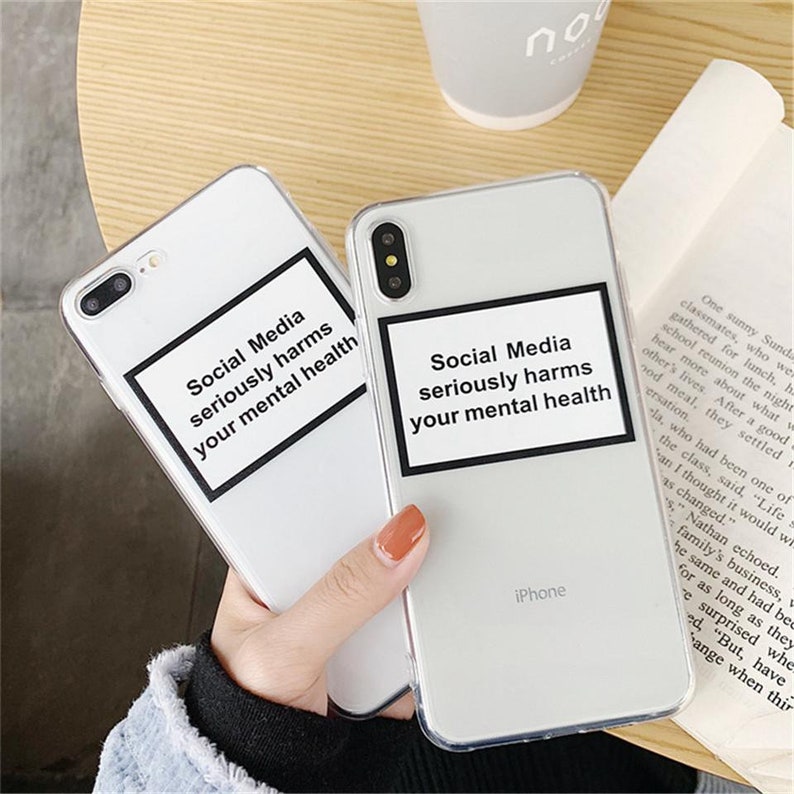 Social Media Seriously Harms Your Mental Health iPhone Case