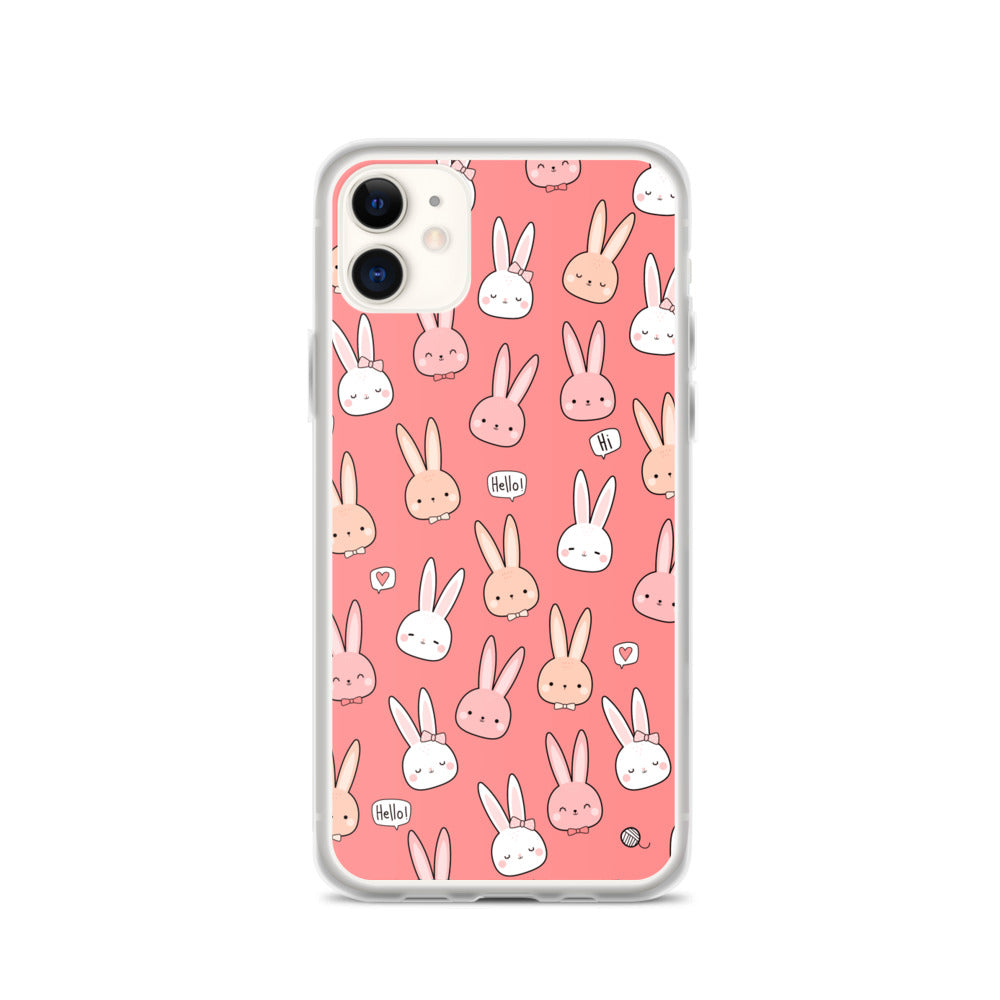 Cute Pink Kawaii Bunny Phone Case