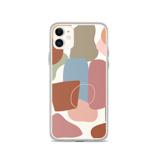 Abstract Clear iPhone Case