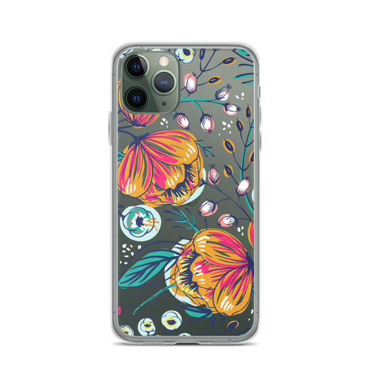 Floral Bloom Clear Phone Case