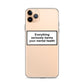 Everything Seriously Harms Your Mental Health iPhone Case