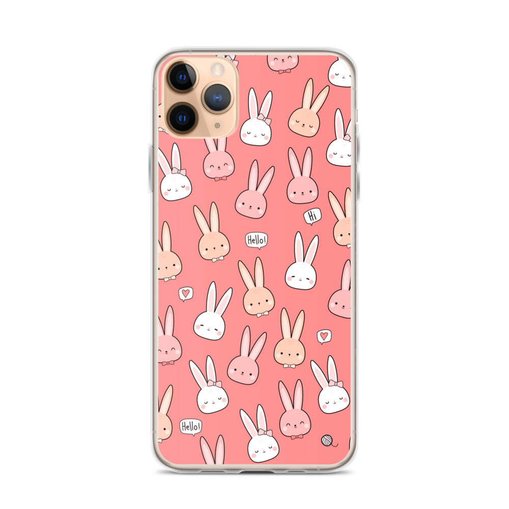 Cute Pink Kawaii Bunny Phone Case