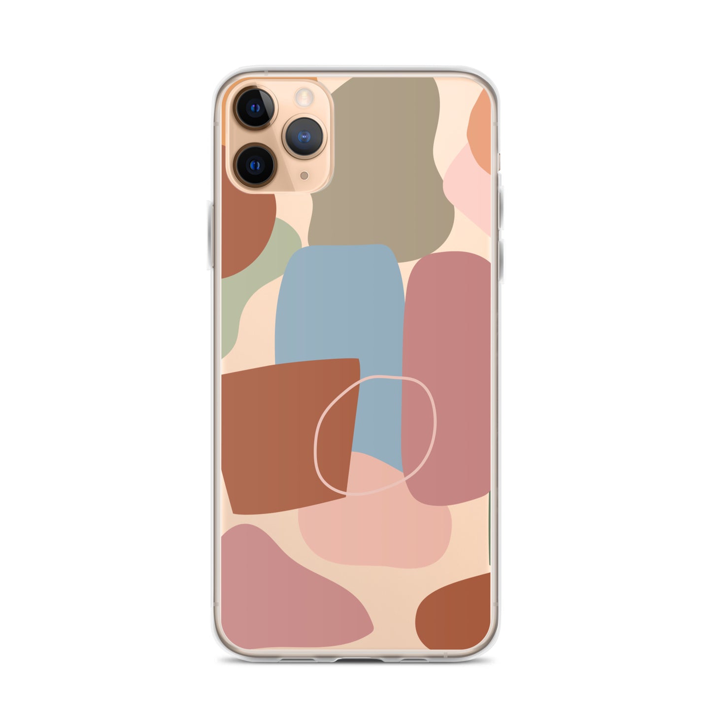 Abstract Clear iPhone Case