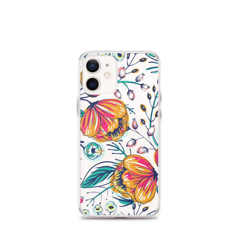 Floral Bloom Clear Phone Case