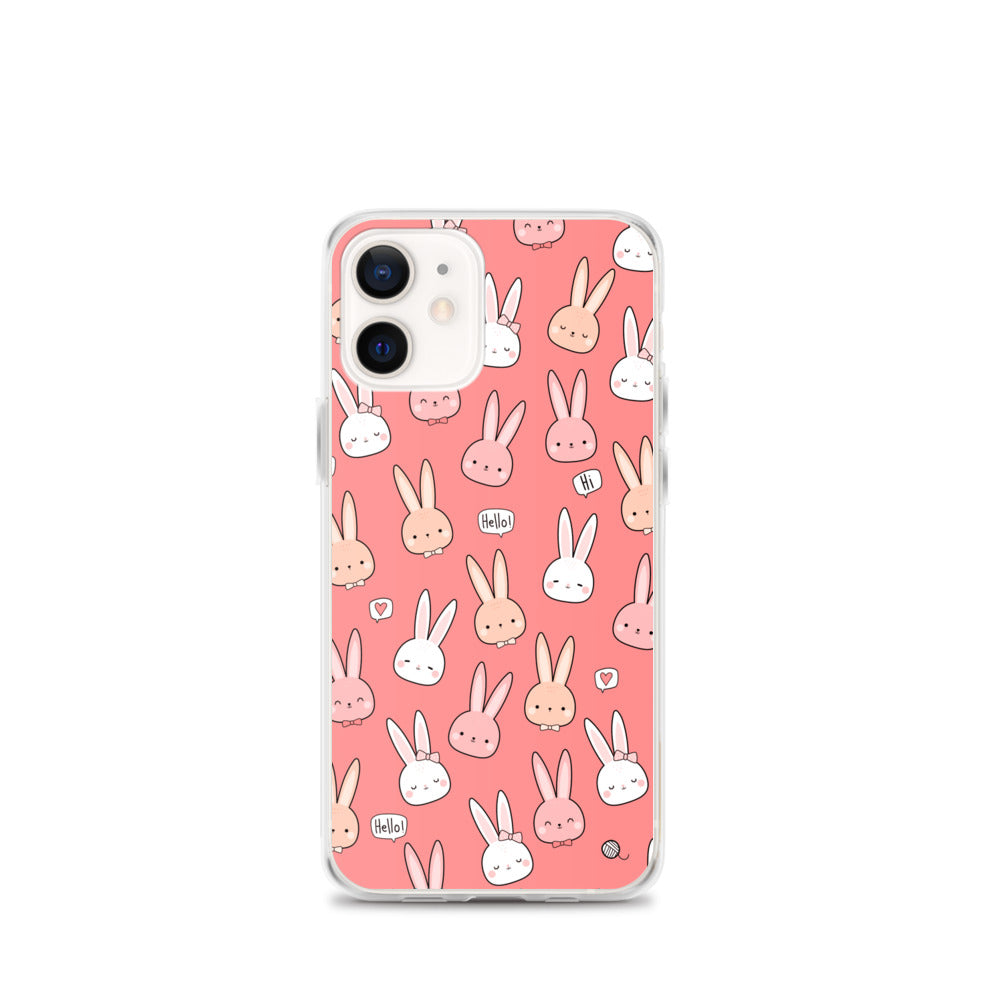 Cute Pink Kawaii Bunny Phone Case