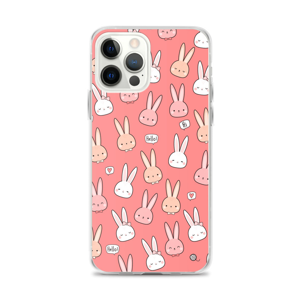 Cute Pink Kawaii Bunny Phone Case