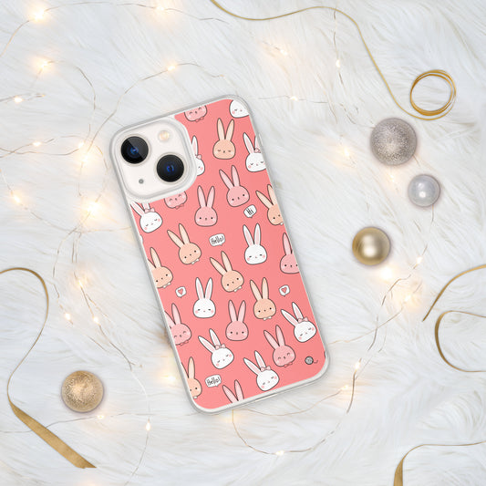 Cute Pink Kawaii Bunny Phone Case