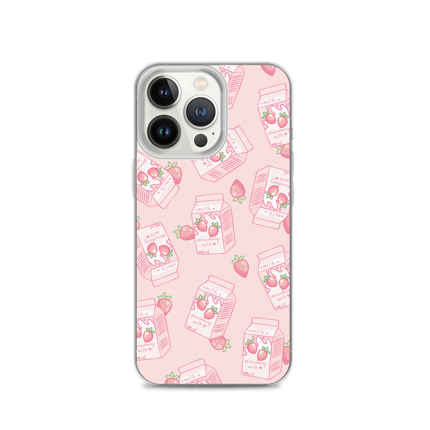 Kawaii Strawberry Milk iPhone Case