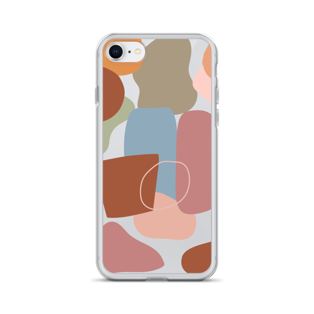 Abstract Clear iPhone Case