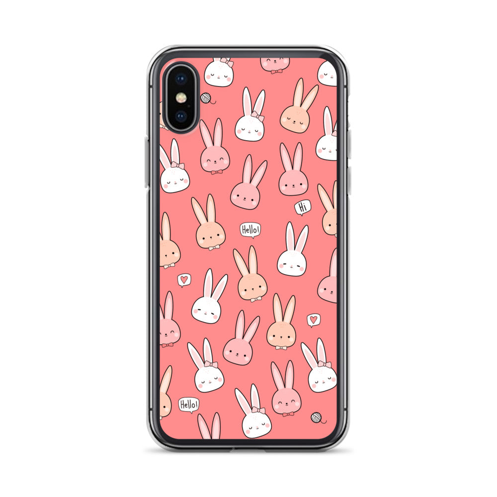 Cute Pink Kawaii Bunny Phone Case