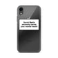 Social Media Seriously Harms Your Mental Health iPhone Case