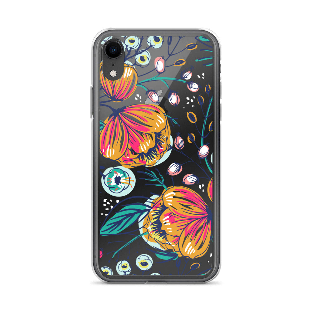 Floral Bloom Clear Phone Case