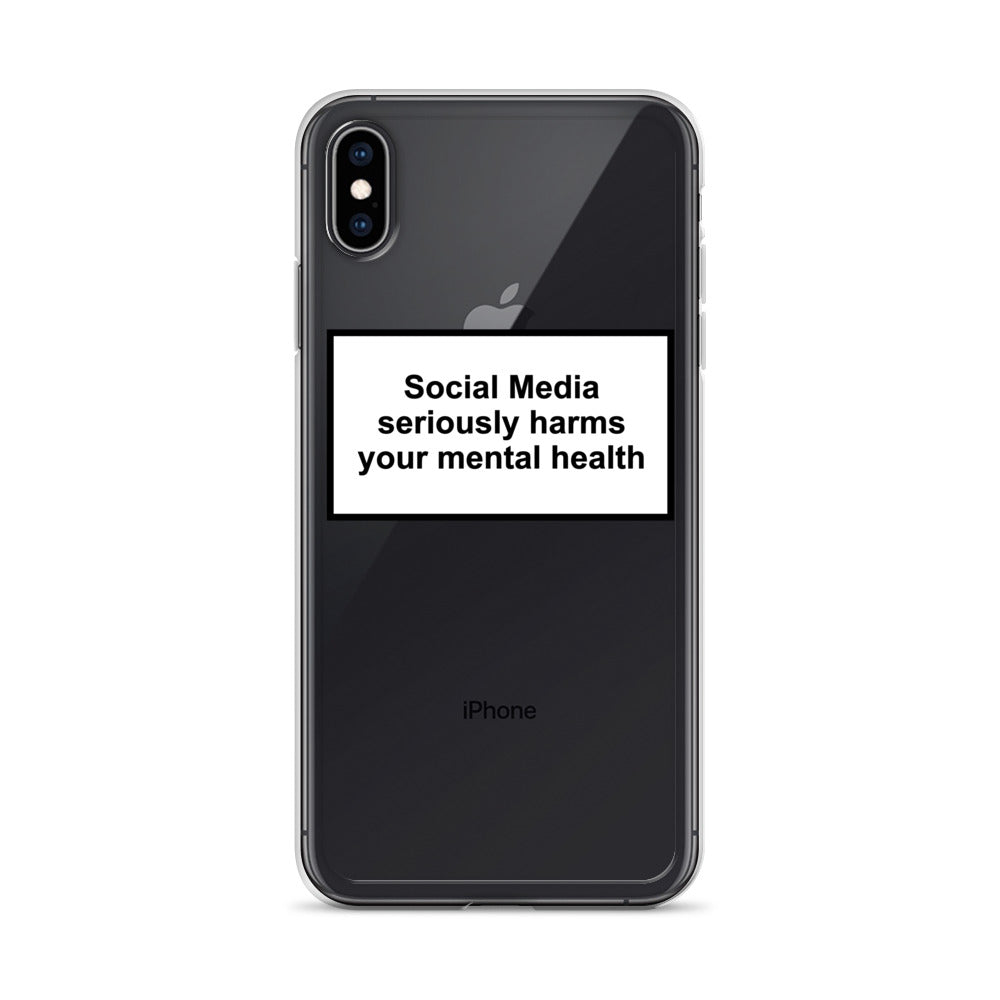 Social Media Seriously Harms Your Mental Health iPhone Case