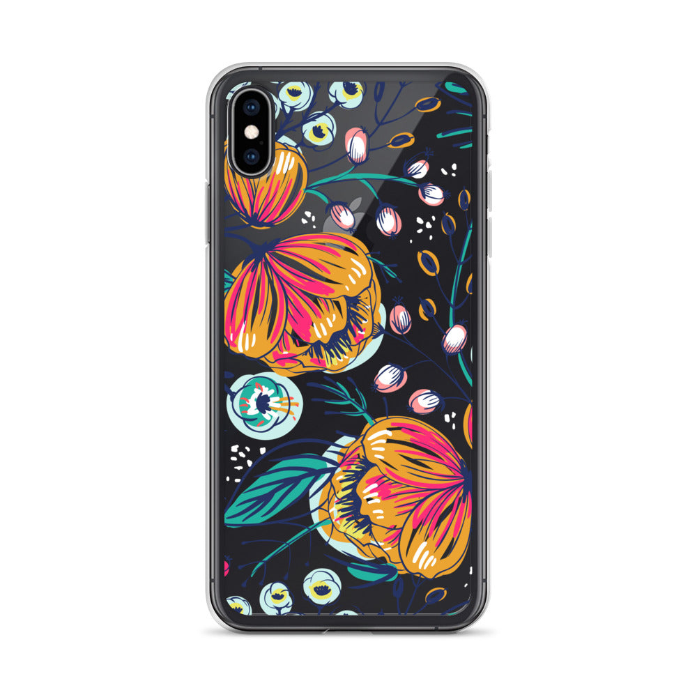 Floral Bloom Clear Phone Case