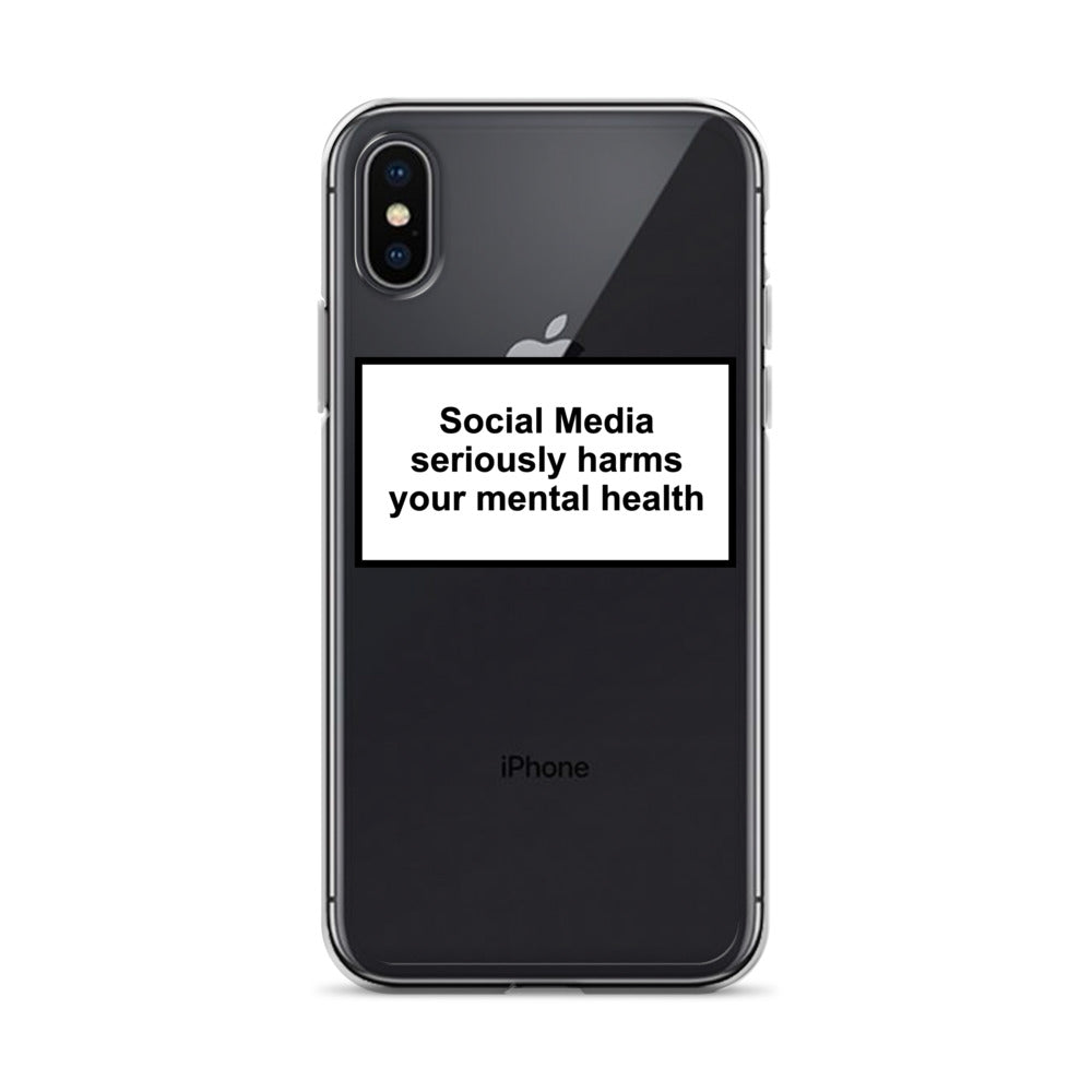 Social Media Seriously Harms Your Mental Health iPhone Case