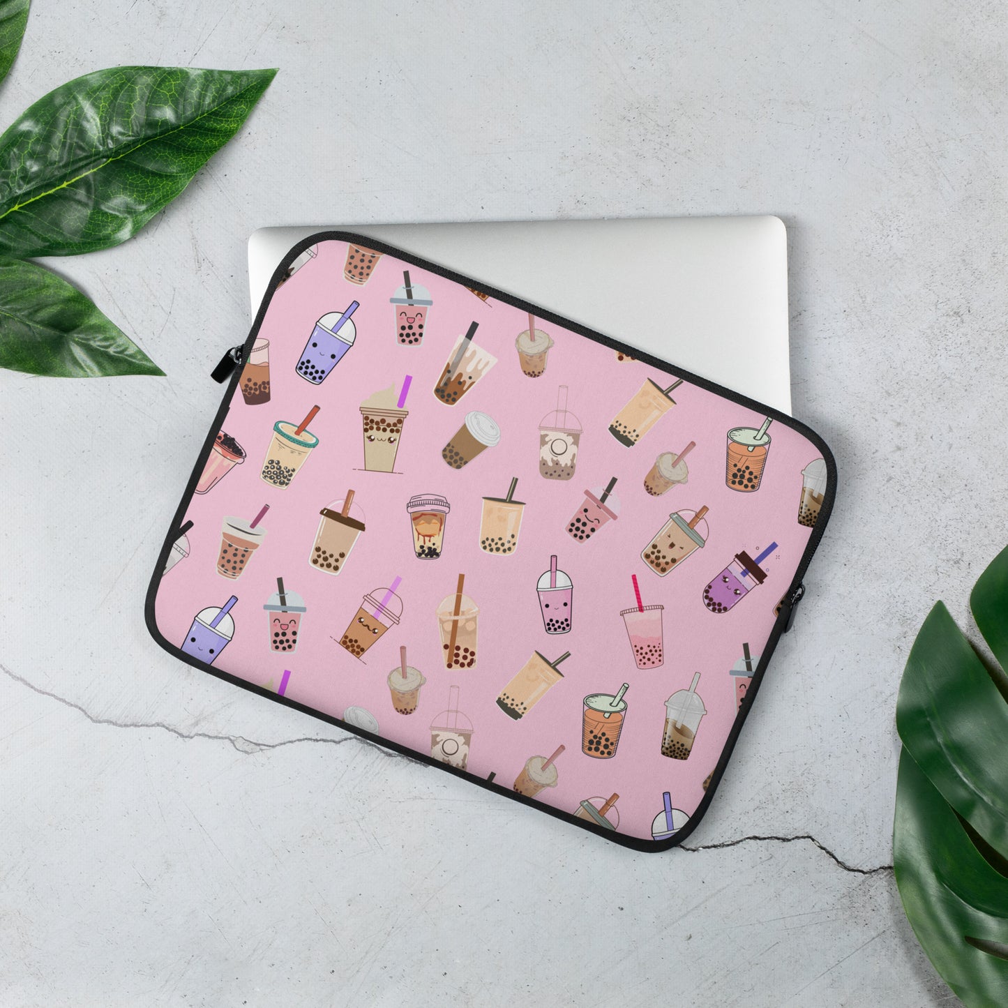 Kawaii Boba Milk Tea Anime Laptop Sleeve