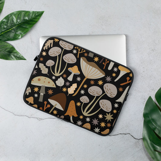 Vintage Mid Century Modern Mushroom Laptop Sleeve