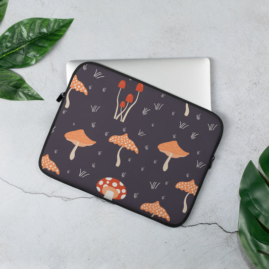 Cottagecore Mushroom Laptop Sleeve