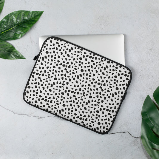 Dalmatian Print Boho Chic Laptop Sleeve