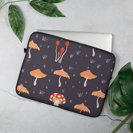 Cottagecore Mushroom Laptop Sleeve