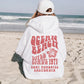 Ocean Beach Wild Wave California Hoodie White