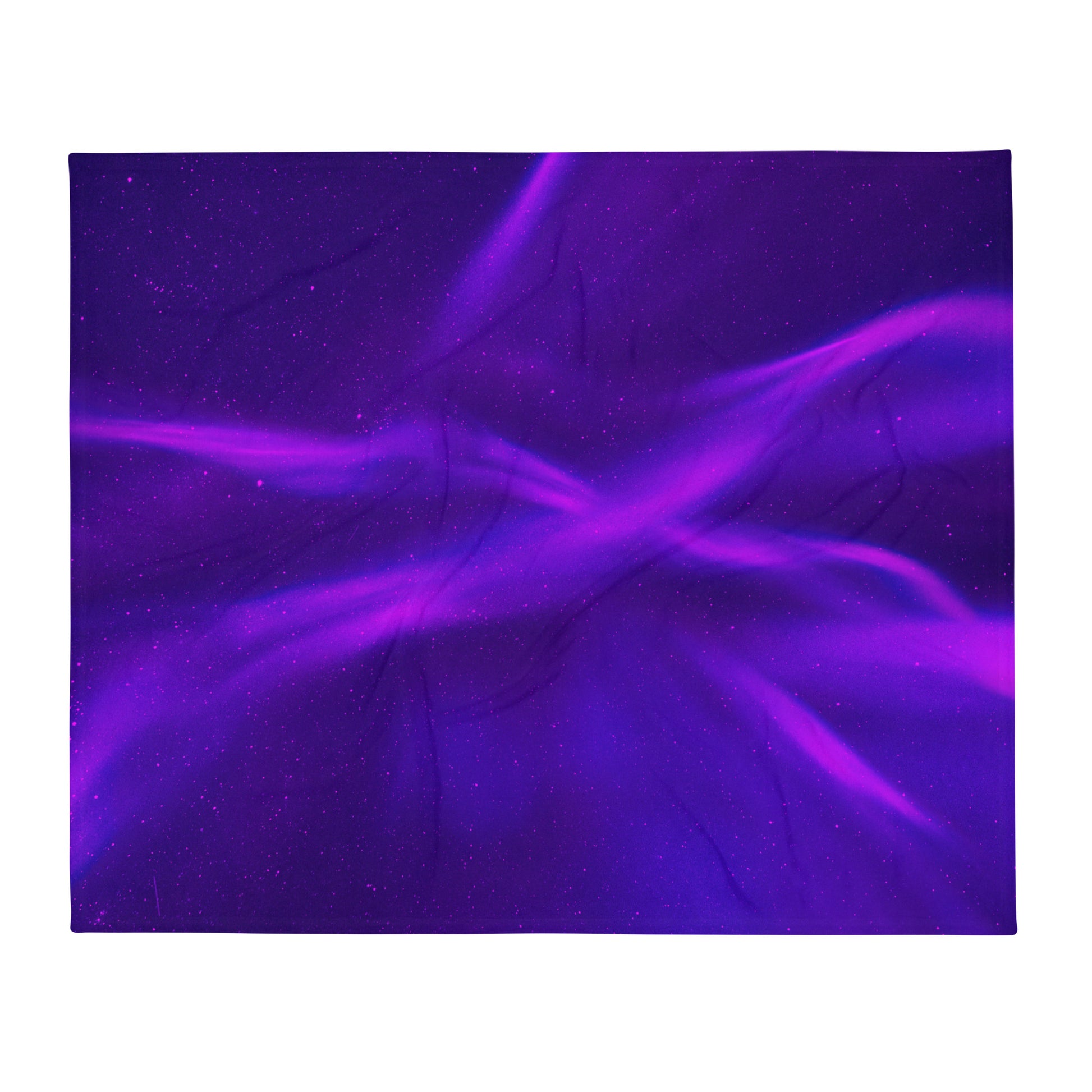 Vaporwave Northern Lights Space Purple Throw Blanket