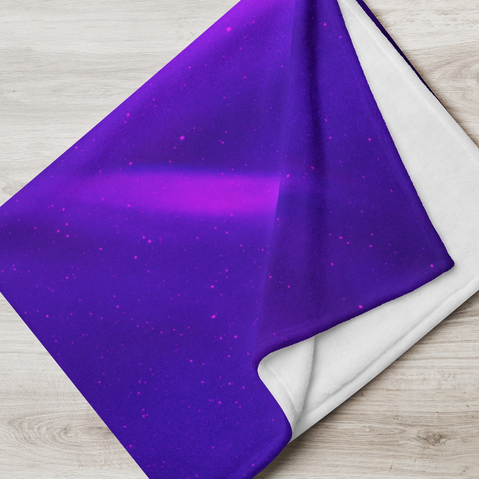 Vaporwave Northern Lights Space Purple Throw Blanket