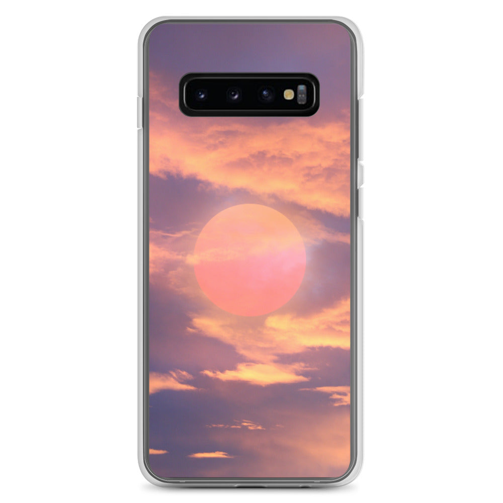 Aesthetic Orange Sunset Clouds iPhone Case