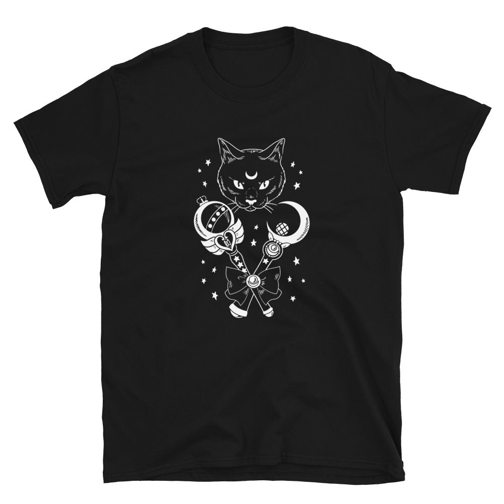 Sailor Moon Gothic Luna Cat Anime T-Shirt