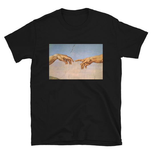 Michelangelo Creation of Adam (Hands of God) T-Shirt
