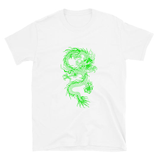 Green Traditional Japanese Dragon Art T-Shirt