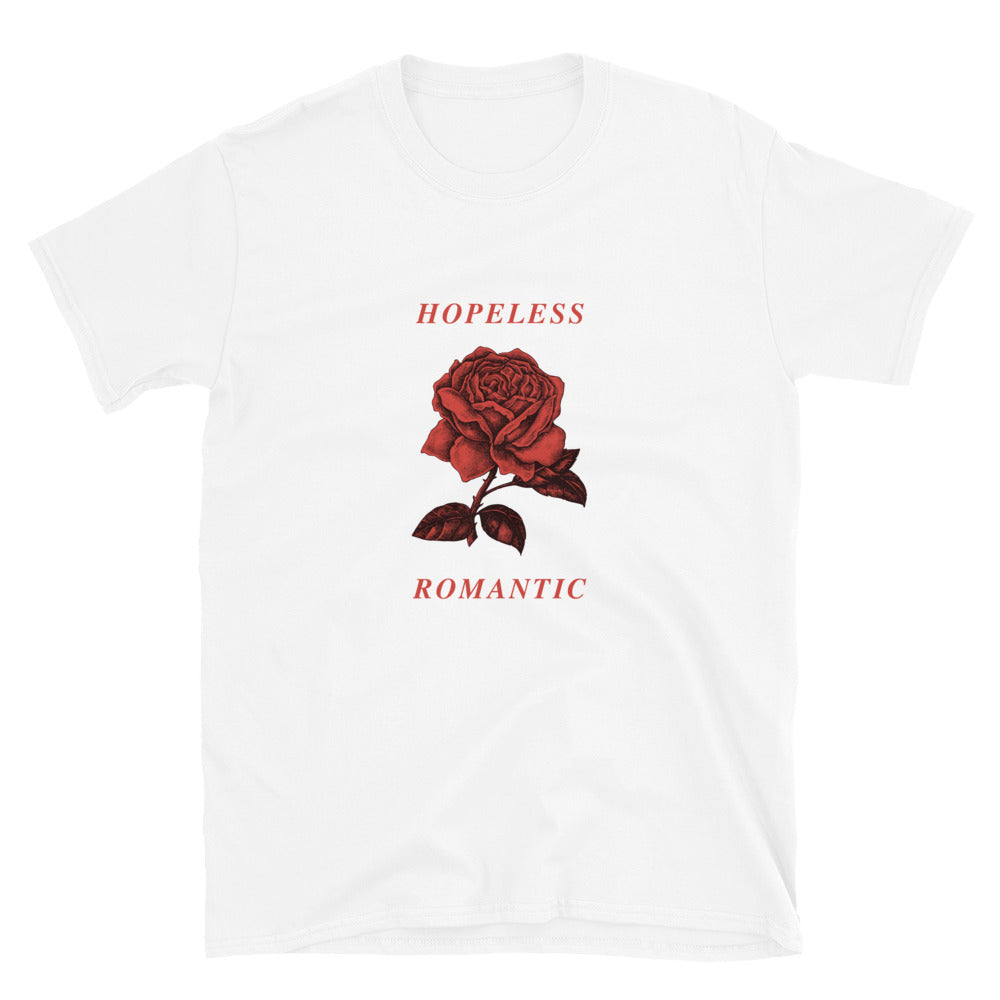 Hopeless Romantic Red Rose Goth T-Shirt