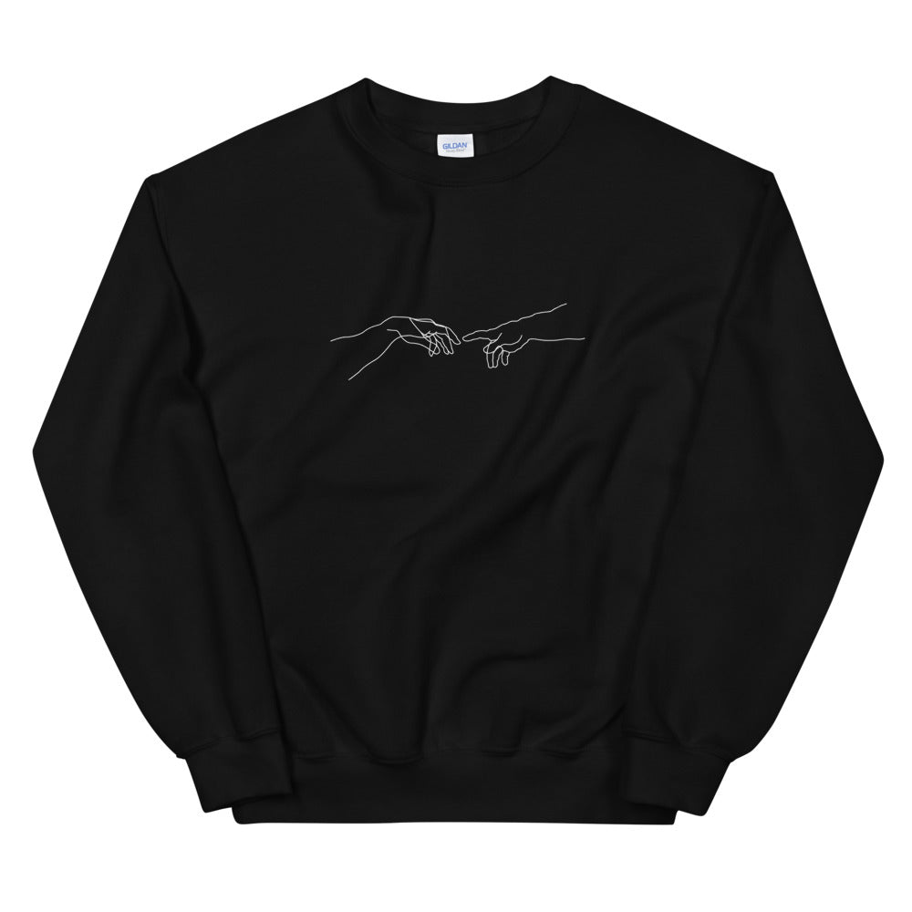 The Creation of Adam Michelangelo Sweatshirt