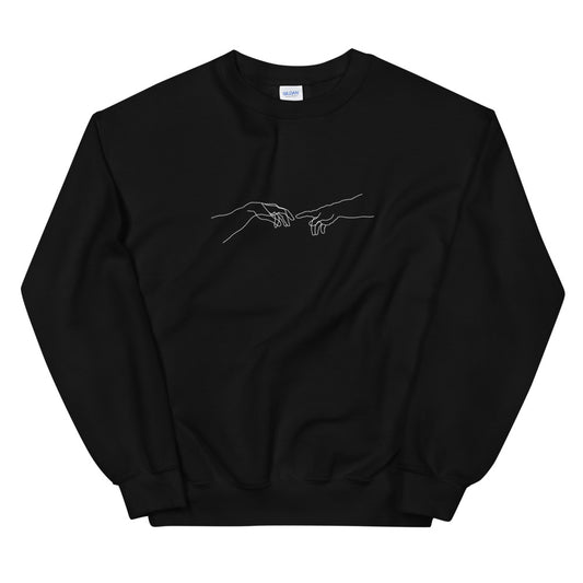 The Creation of Adam Michelangelo Sweatshirt