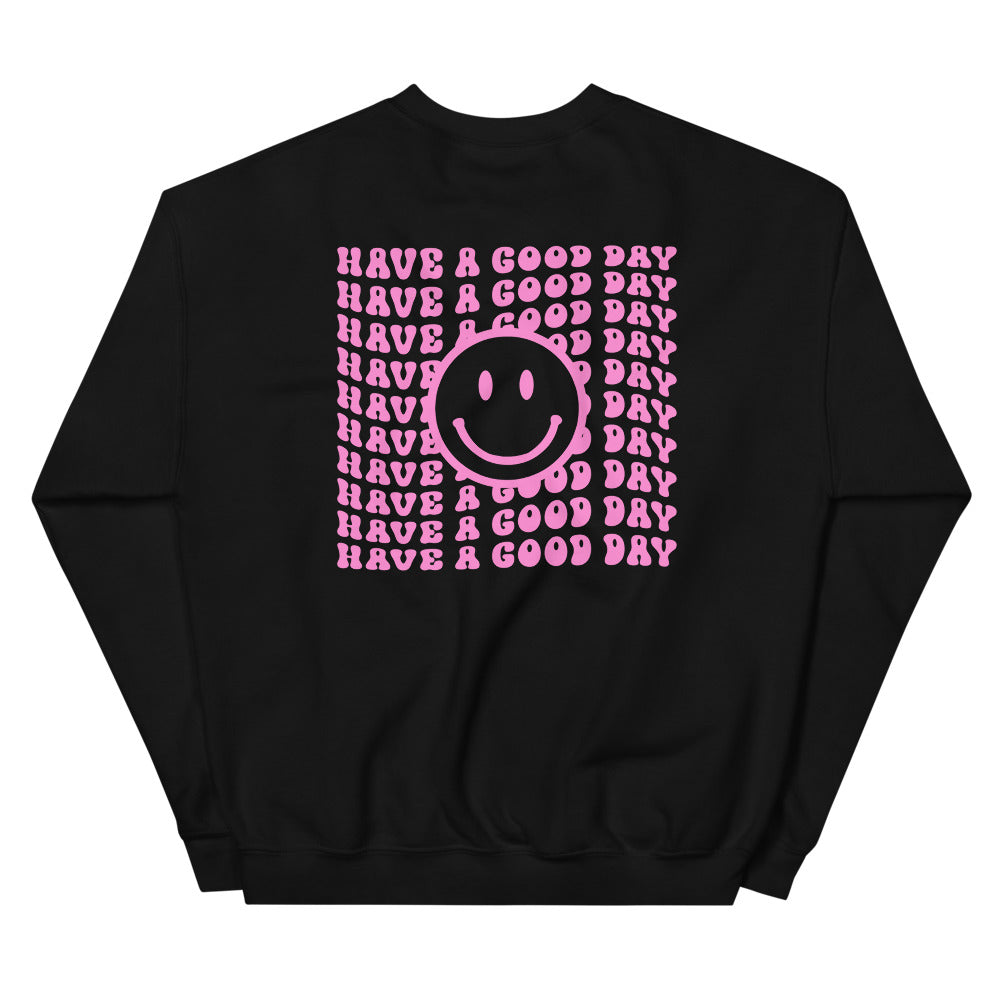 Have a Good Day Retro Smiley Face Sweatshirt